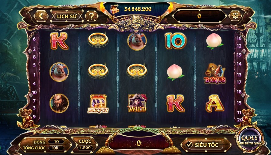 Dòng thắng trong game Private King Sunwin quy định thế nào?