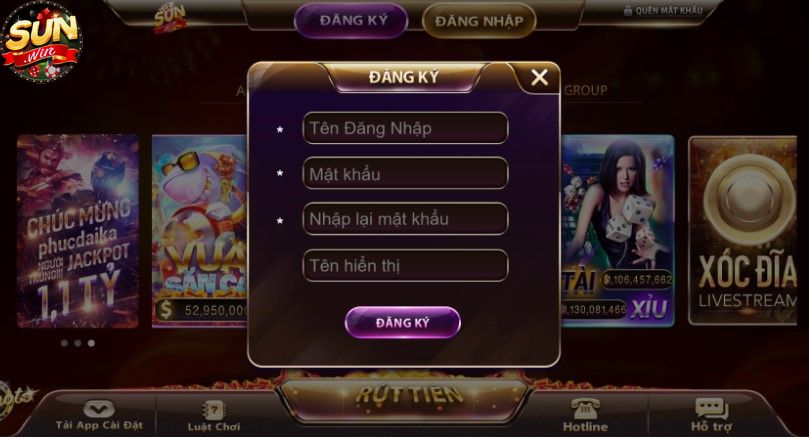 Hướng dẫn đăng ký tài khoản và chơi xì tố tại cổng game Sunwin