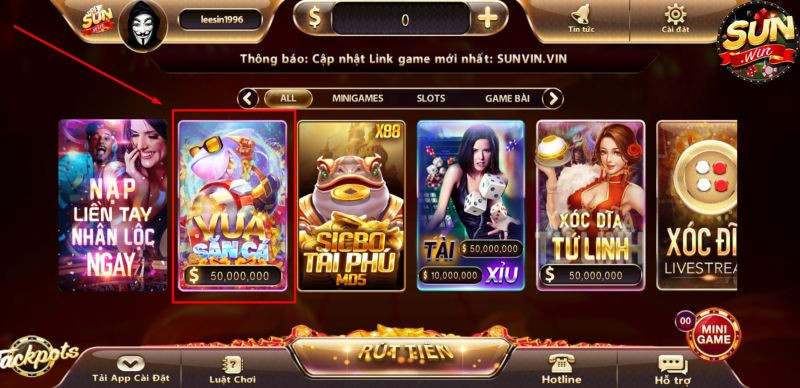 Hướng dẫn chơi Vua săn cá tại cổng game Sunwin chuẩn xác nhất