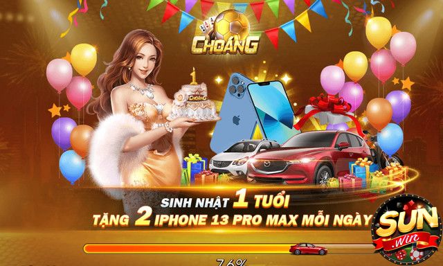 Bộ quà tặng lớn tại Choáng Club