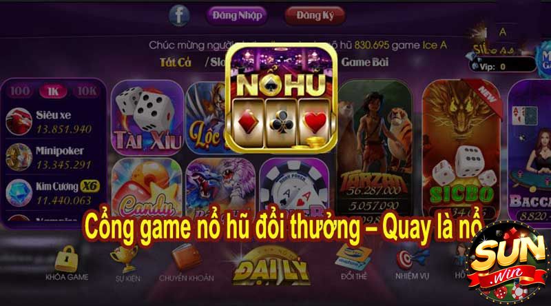 Cổng game nổ hũ đổi thưởng - quay là nổ