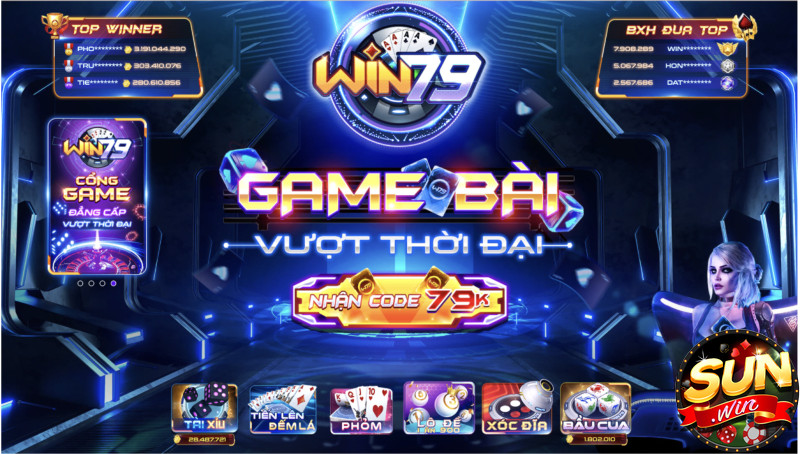 Win79 – Cổng game bài đổi thưởng uy tín, đẳng cấp vượt mọi thời đại 