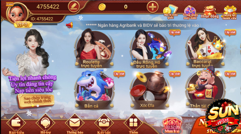 Kho giải trí của cổng game CF68 khá đa dạng, đồ sộ