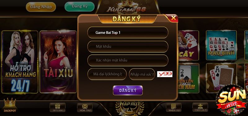 Hướng dẫn đăng ký tài khoản cổng game KuGame88 cho người mới