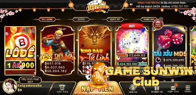 Kho tàng giải trí hấp dẫn tại cổng game Rik789 Fun