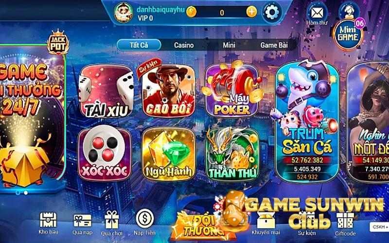 Những trò chơi hấp dẫn có mặt tại cổng game VuongClub