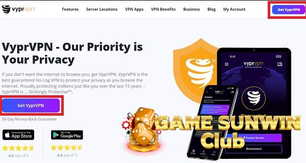 Bạn chọn “Get VyprVPN”