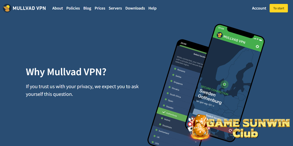 Lợi ích khi sử dụng fake IP bằng Mullvad VPN