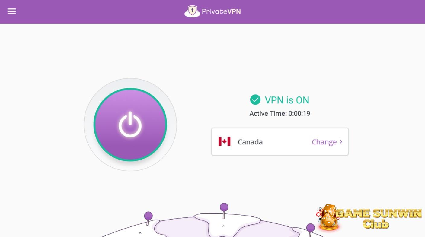 Lúc này bạn chỉ cần nhấn nút On để hoàn tất việc bật VPN